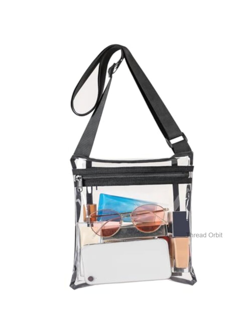 TPU Clear Crossbody Bag Stadium Approved Purse Adjustable Strap
